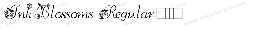 Ink Blossoms Regular字体转换